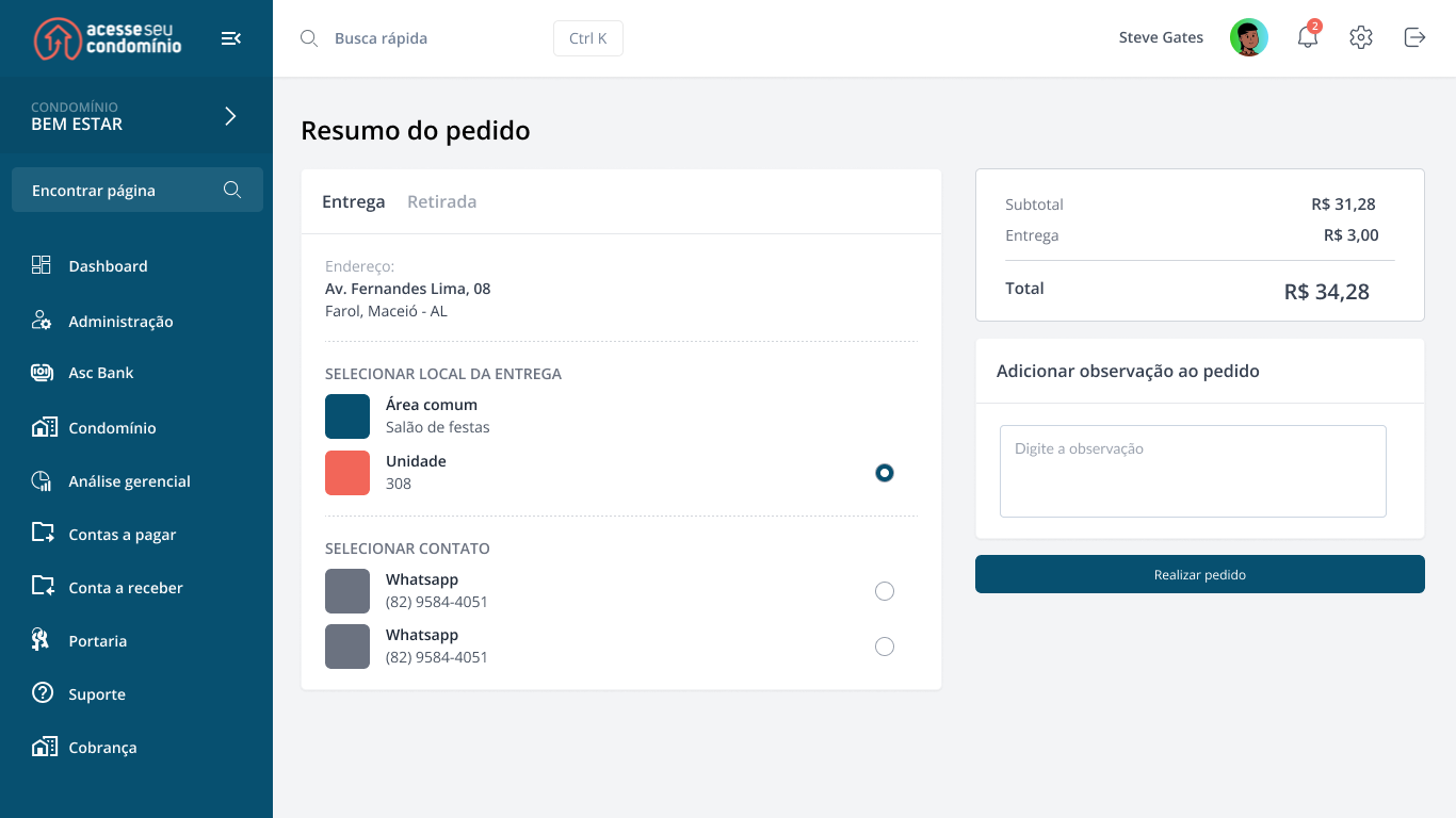 Recursos integrados para facilitar a logistica